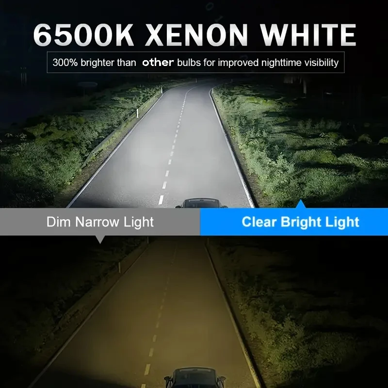 Фото Erruson 300W 300000LM 6000K HB3 HB4 9005 9006 H1 H7 H4 H11 Лампа светодиодная CSP 3570 Автомобильная фара Противотуманная фара Белый свет №3
