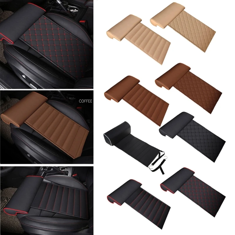

Car Seat Extender Cushion Leg Thigh Support Pillow for Long Distance Driving Chair PU Leather Knee Pads Protector