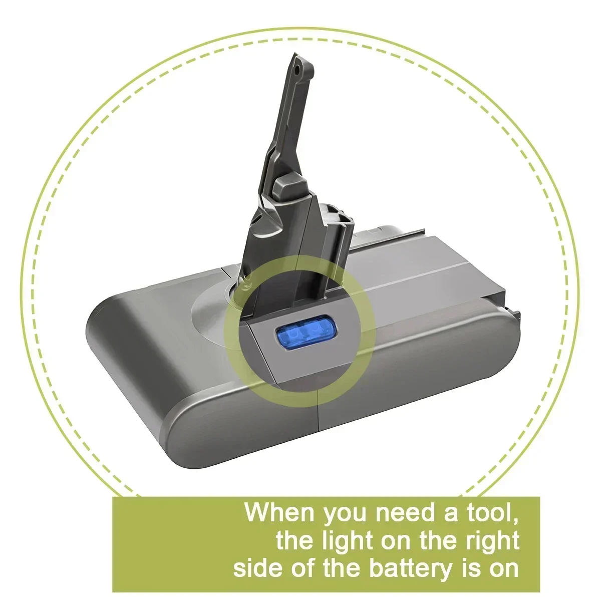 Original 21.6V 6000mah/8000mAh Replacement Battery for Dyson V8 Absolute Handheld Vacuum Cleaner For SV10