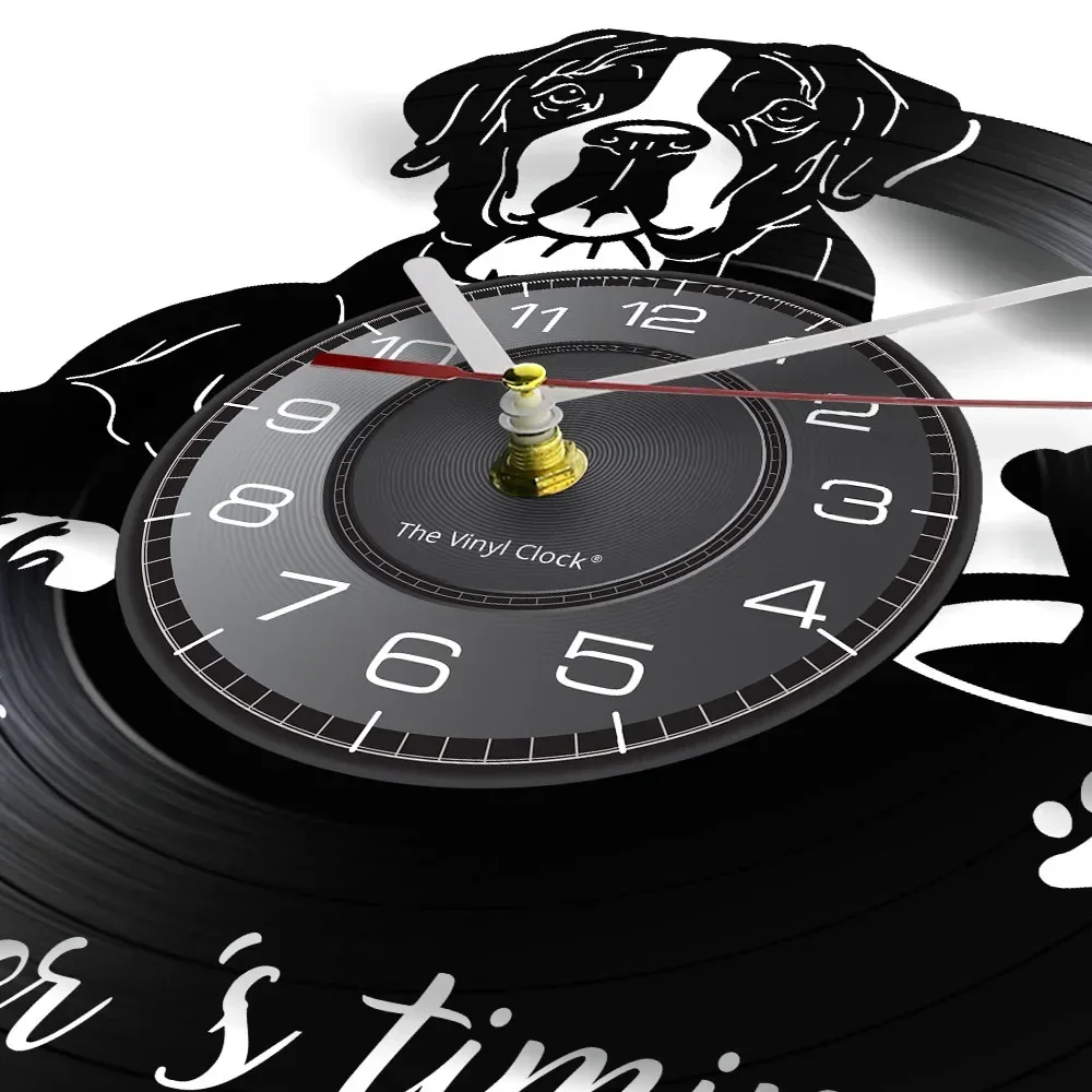 Настенные часы-боксеры для собак и пород сделанные из виниловой пластины LP