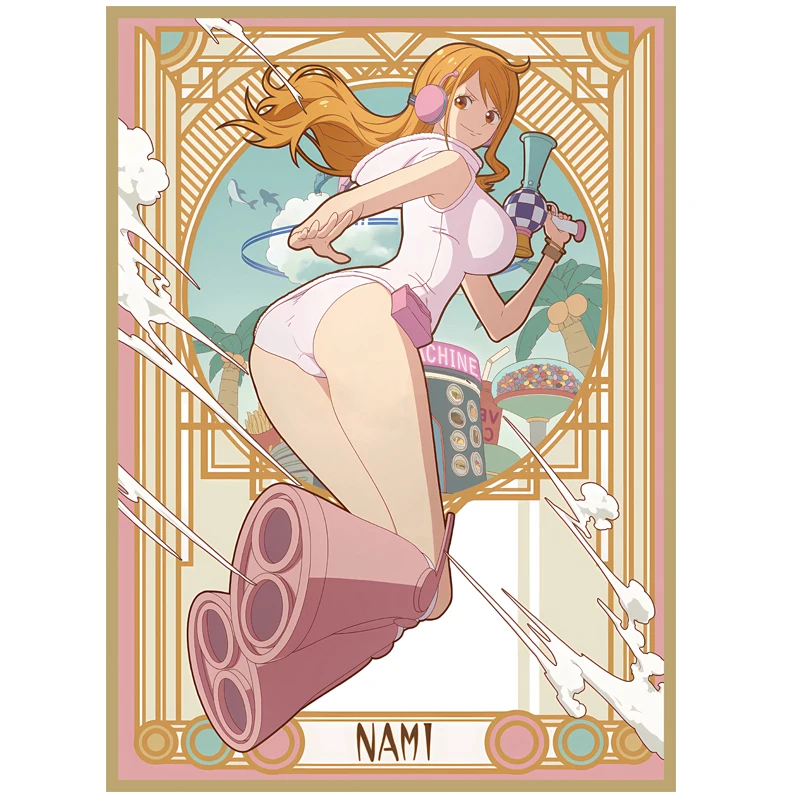 Коллекционные чехлы для карт One Piece 60 шт. Джо Элли Бонни Нами Хэнкок Морган Ле Фэй