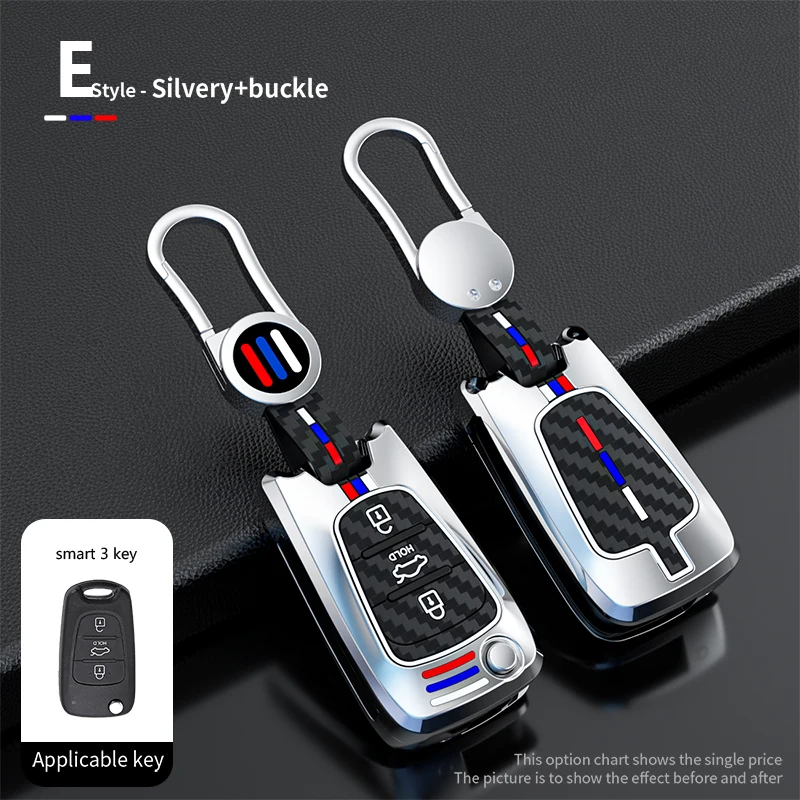 

3 Buttons Car Key Case Cover Key Bag For Hyundai I20 I30 Ix20 Ix35 Elantra Accent Keychain Auto Accessories Car-styling