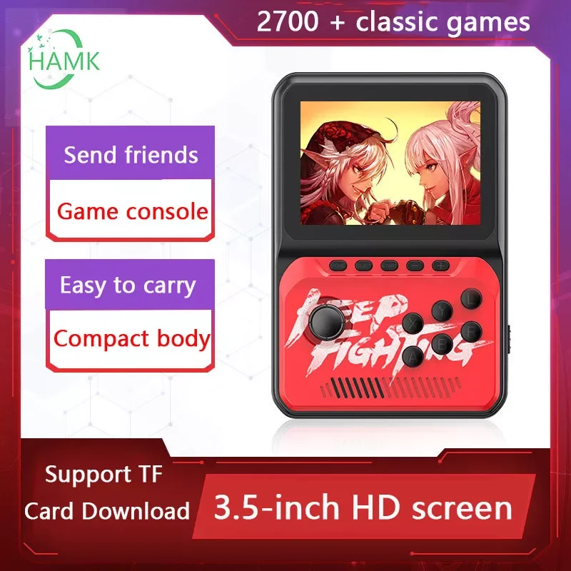 

16 bit LCD portable game console, 3.5-inch game console and 2700 retro game consoles in one, boy gift