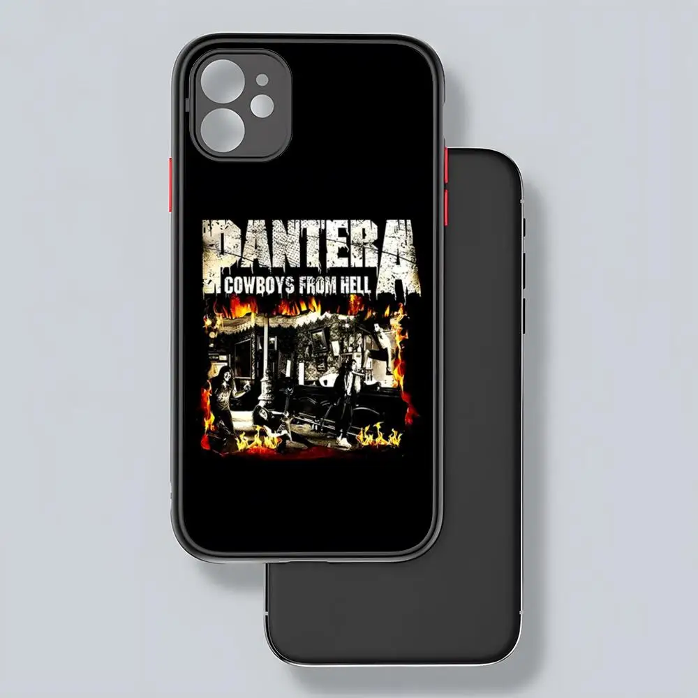 Чехол для телефона Dimebag Pantera Rock Band с матовой прозрачной задней панелью IPhone 16 15 14 13 12