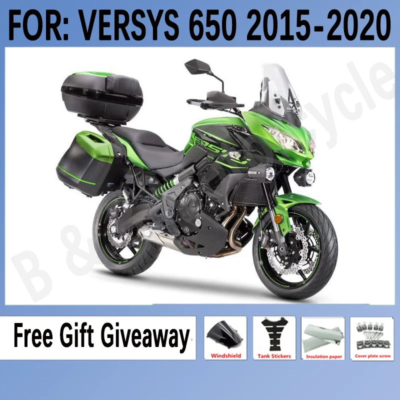 

ABS Motorcycle Fairings Kit for KAWASAKI VERSYS650 KLE650 KLE 650 2015 2016 2017 2018 2019 2020 Set Green