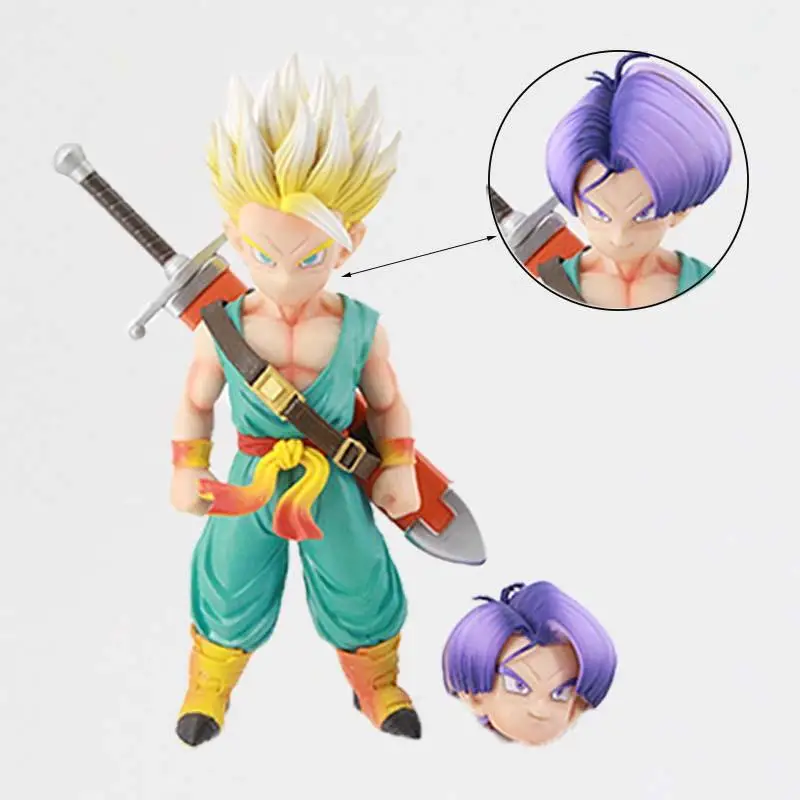 

18 см, драконий жемчуг, стволы, фигурки, двухголовая статуя, статуя аниме, модель, мультяшная коллекция, украшения, детские подарки