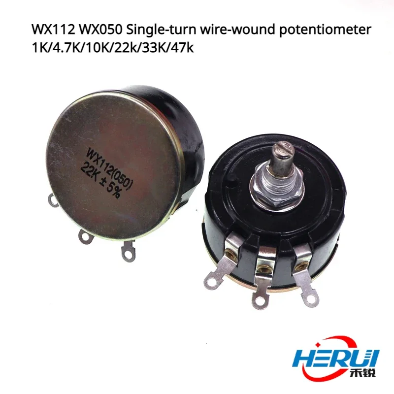 Однооборотный проволочный ранечный потенциометр WX112 WX050 1K/4 7 K/10K/22k/33K/47k