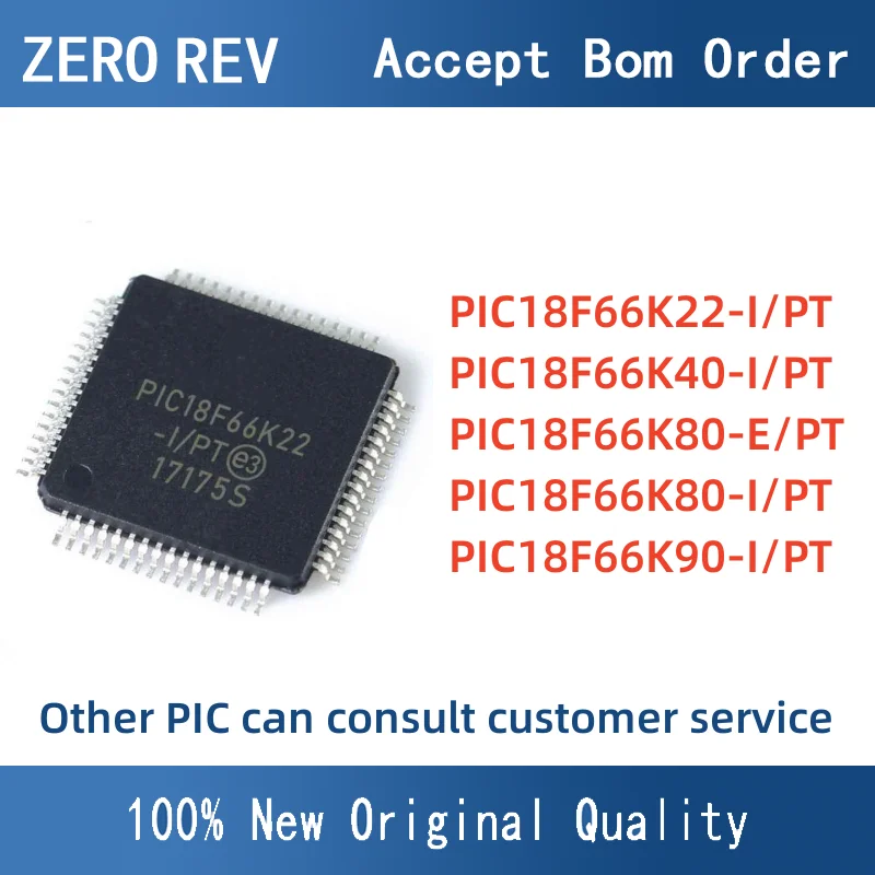 

PIC18F66K22-I/PT PIC18F66K40-I/PT PIC18F66K80-E/PT PIC18F66K80-I/PT PIC18F66K90-I/PT TQFP 16-bit MCU Microcontrollers