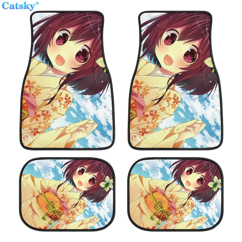 

Anime girl Car Floor Mats Hippie Car Mat Car Accessories Gift Stoner Gift Retro Car Accessories Interior Car Decor