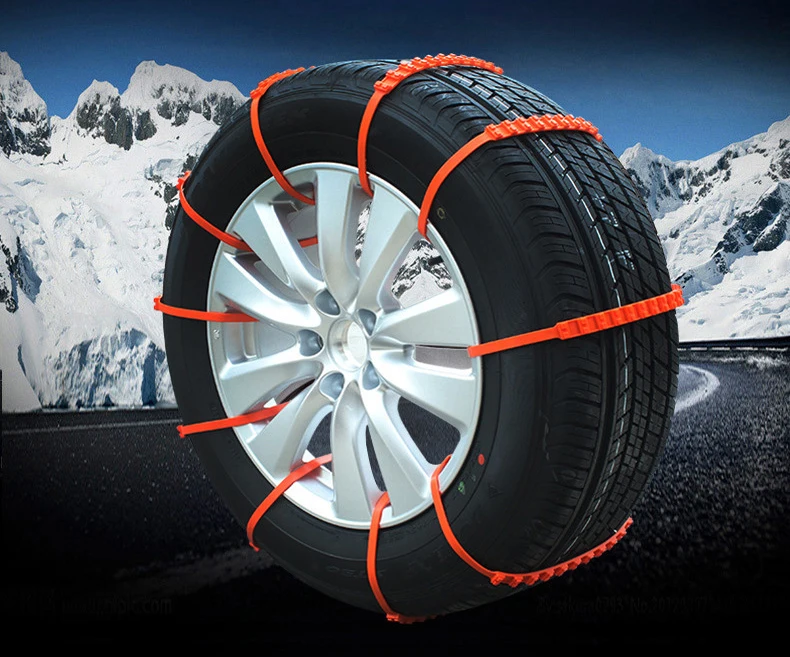 

10Pcs Car Anti Skid Chains Winter Snow Mud Outdoor Wheel Tire Cable Ties Safety Tyre Non Slip Nylon Chain For SUV Auto Truck