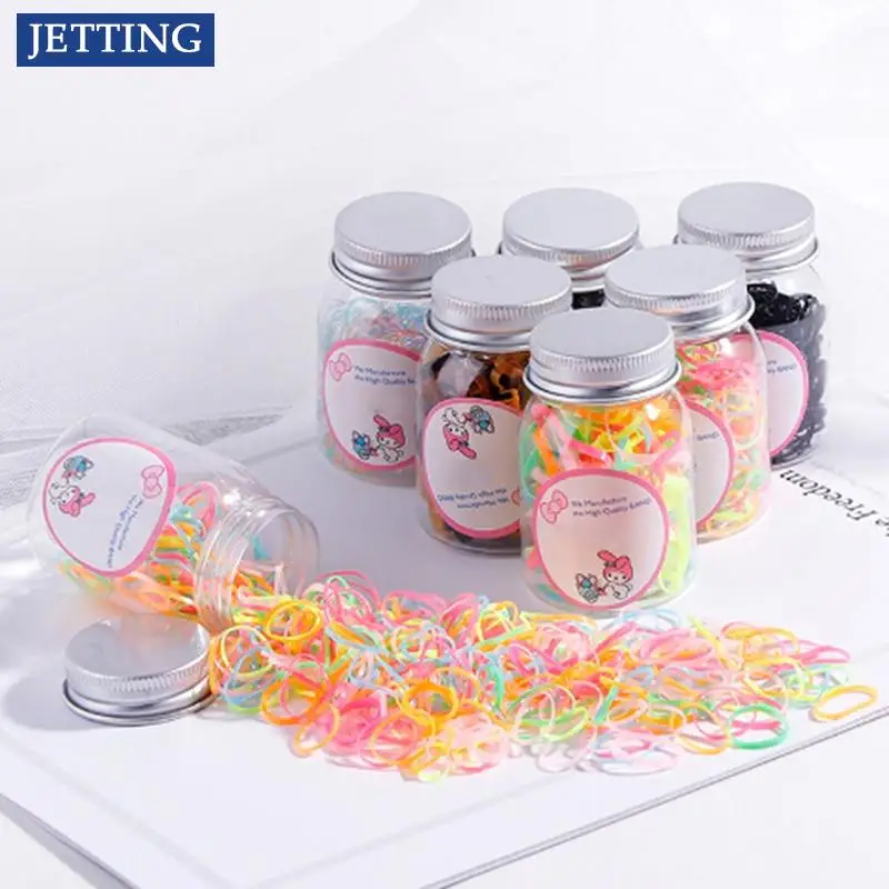 

100/200Pcs Colorful Disposable Elastic Bands Natural Rubber Band Home Food Kid Hair Package Office Rubber Brands