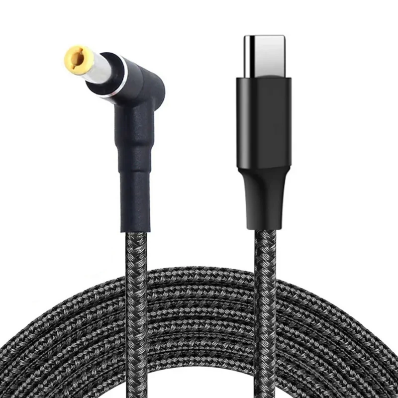 

UsbC TypeC к DC5,5x2,5 мм PD100W Триггеры Кабель питания Конвертер Линейный адаптер для ЖК-мониторов 5,9 футов