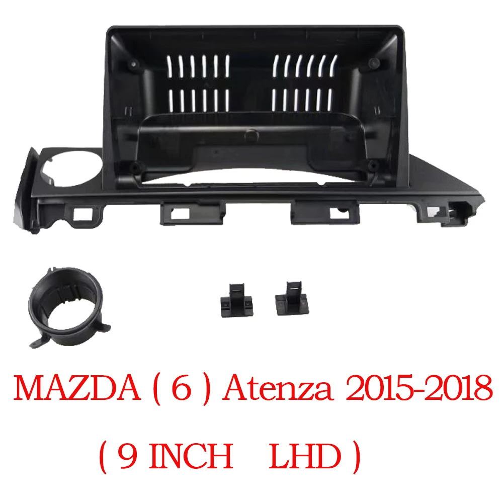 

BYNCG 9 INCH Car Frame Fascia Canbus Box Adapter Deceoder Android Radio Dash Fitting Panel Kit For Mazda 6 Atenza