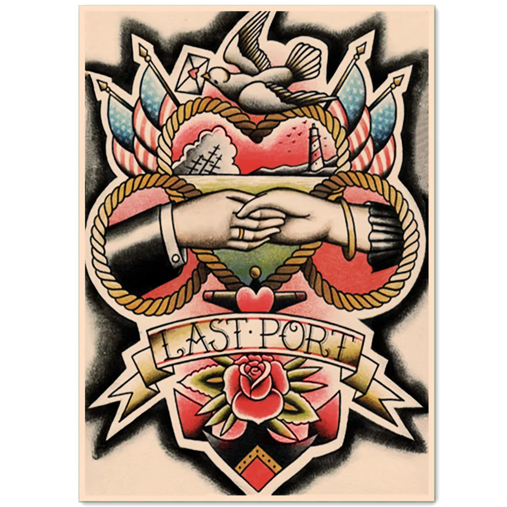 Винтажная матовая искусственная живопись Настенный декор парикмахерской