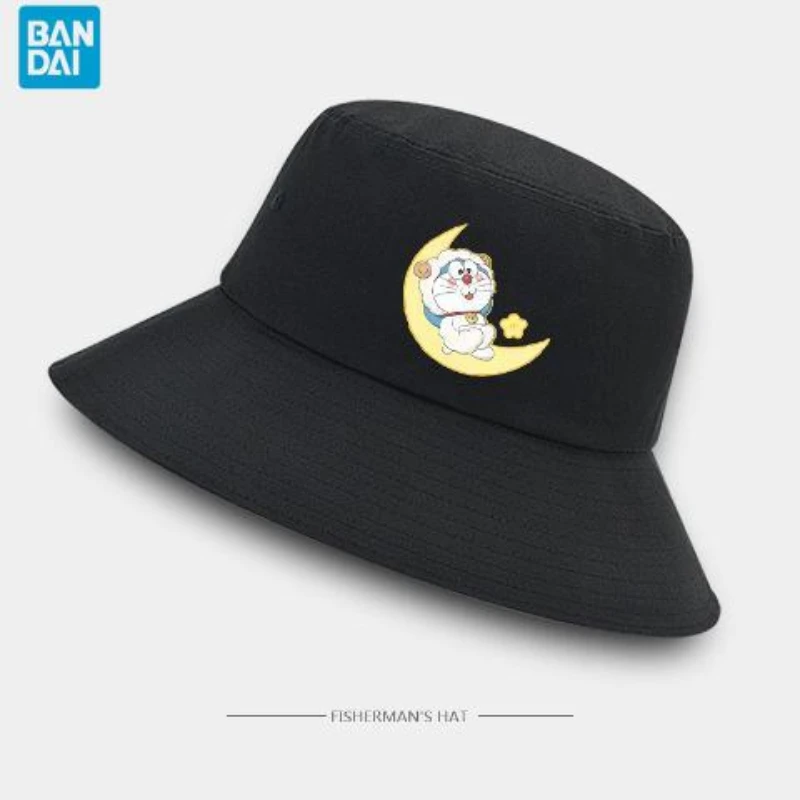 

Bandai Doraemon Same Style Bucket Hat Summer Loose Trendy Men and Women Sun Covering Bucket Hat
