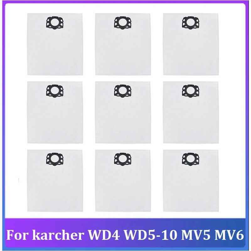 

9 шт. пылесборник для Karcher WD4 WD5-10 MV5 MV6, запасные части для робота-пылесоса