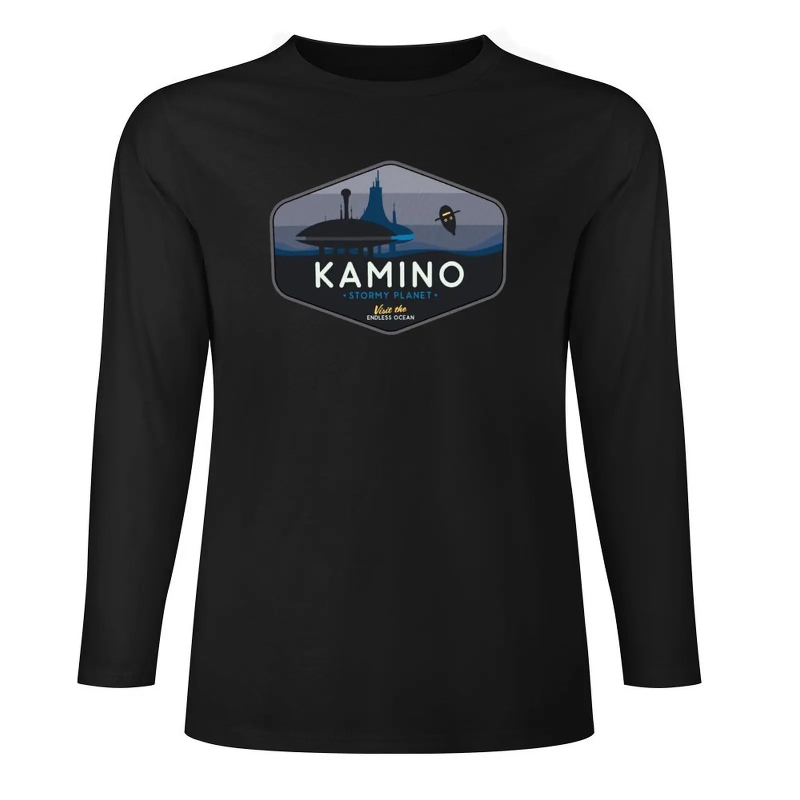Длинная футболка Kamino-Stormy Planet простая футболки по индивидуальному заказу