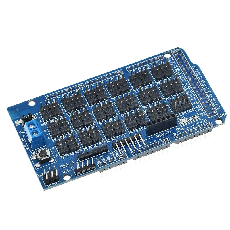 Для Arduino датчик MEGA Shield V1.0 V2.0 специальная Плата расширения MEGA 2560 Sup IIC Bluetooth SD Robot Parts DIY