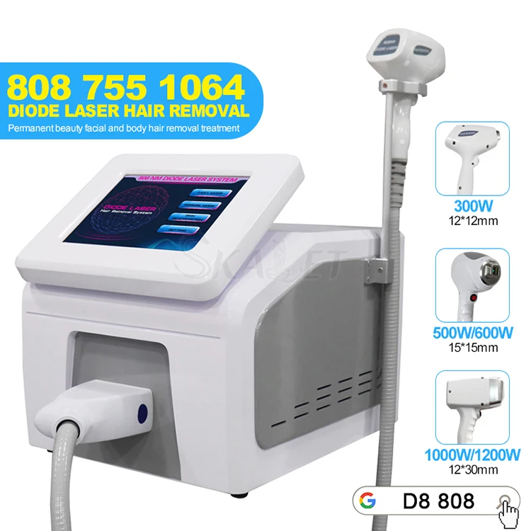 

808nm Diode Laser Hair Removal Machine 755 808 1064nm Laser Skin Rejuvenation Epilator Full Body Permenent Hair Removal Tool