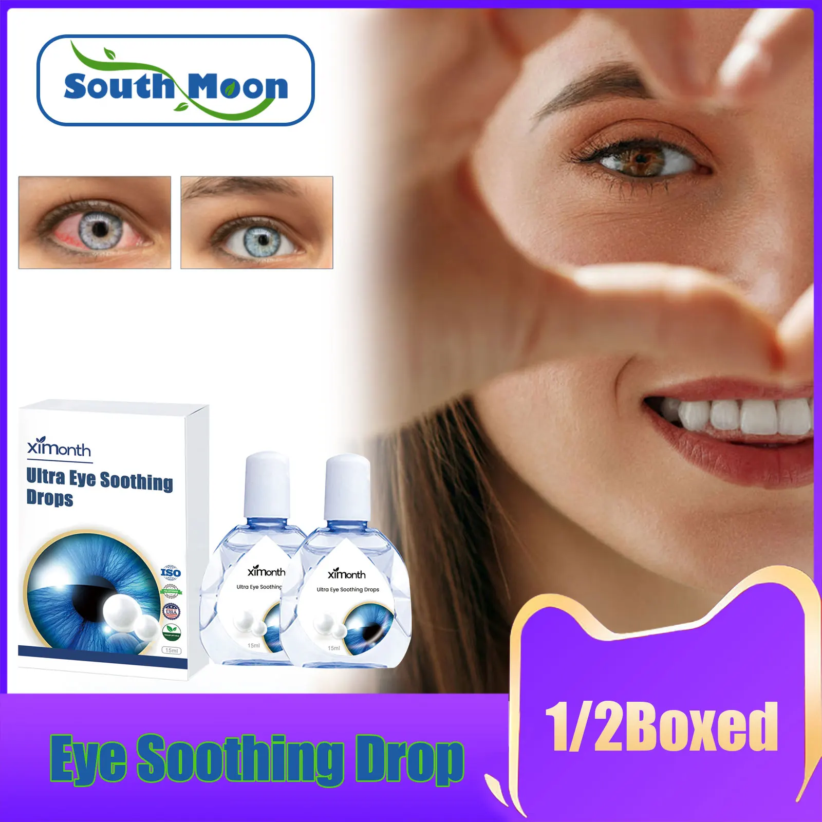 

Red Eyes Treatment Drop Soothing Eye Discomfort Relieve Visual Blurred Fatigue Care Improve Eyesight Cataract Eye Relief Drops