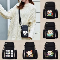 universal fashion casual phone bag for huaweihtclg wallet case sports arm shoulder cover phone pouch pocket teeth pattern
