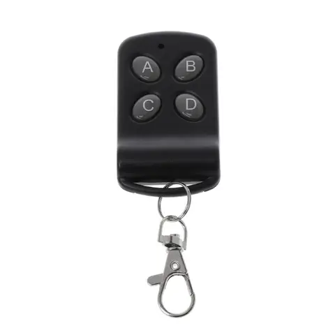 Дистанционный релейный приемник и передатчик, 433 МГц, 4-канальный пульт дистанционного управления, Дубликатор, код клонирования, ключ от автомобиля для гаражных ворот