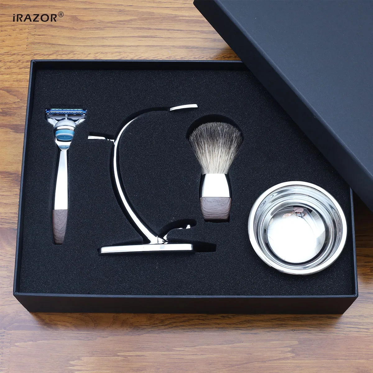 iRAZOR 5-слойная бритва с лезвием для влажного бритья мужчин в роскошной подарочной