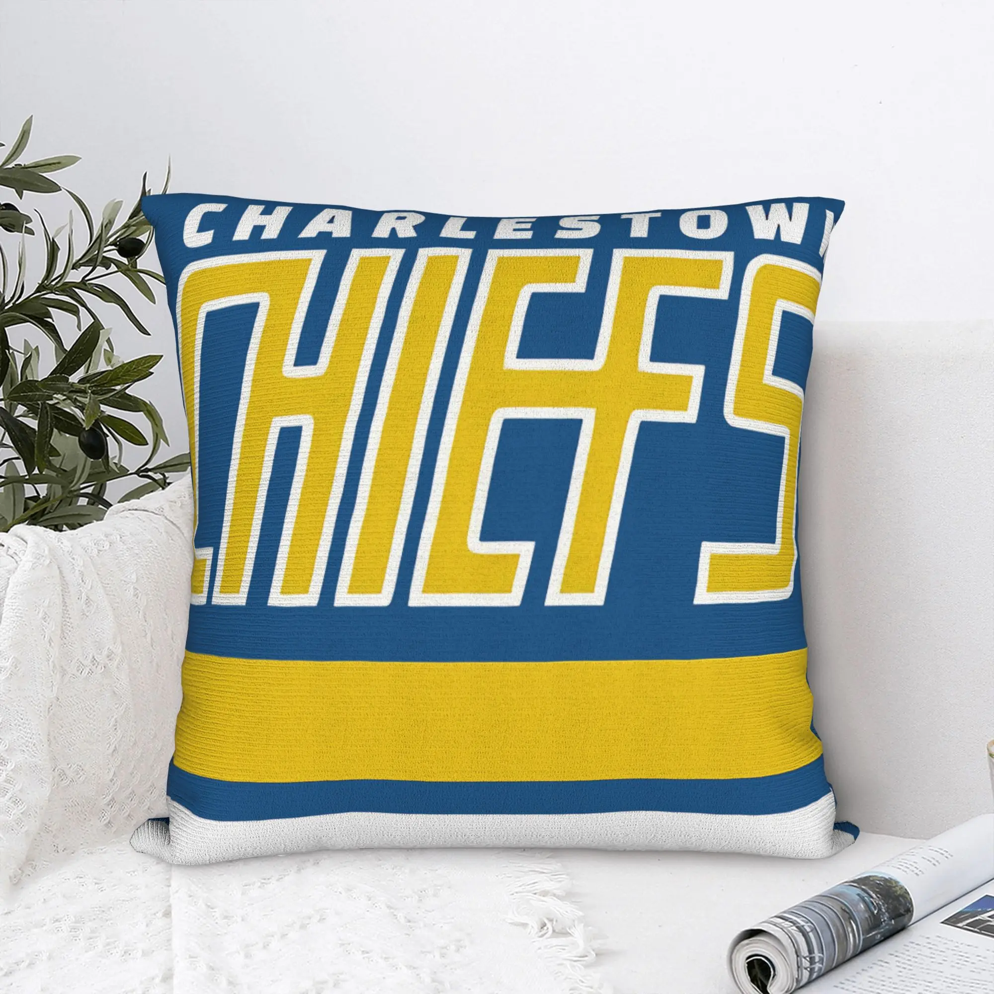 Фото Наволочка с принтом Hockey Hanson Brothers, наволочка для стула в гостиной, винтажные наволочки №1