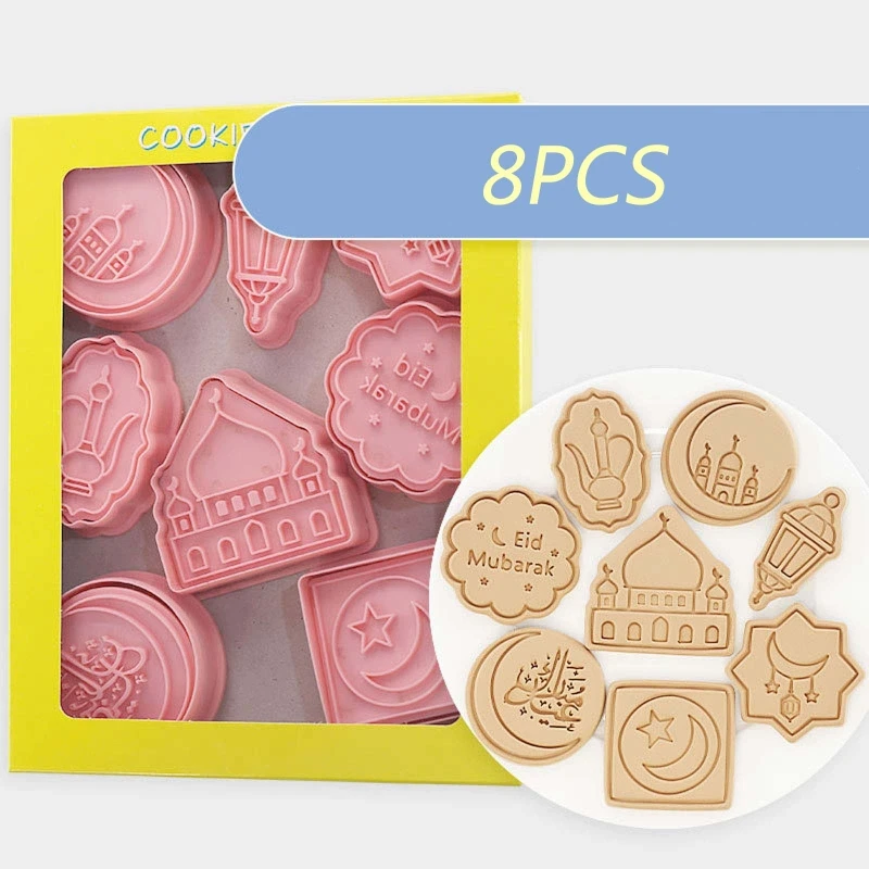 

3D Eid Mubarak Cookie Cutter Biscuit Mold Gifts to Friends and Family Cartoon