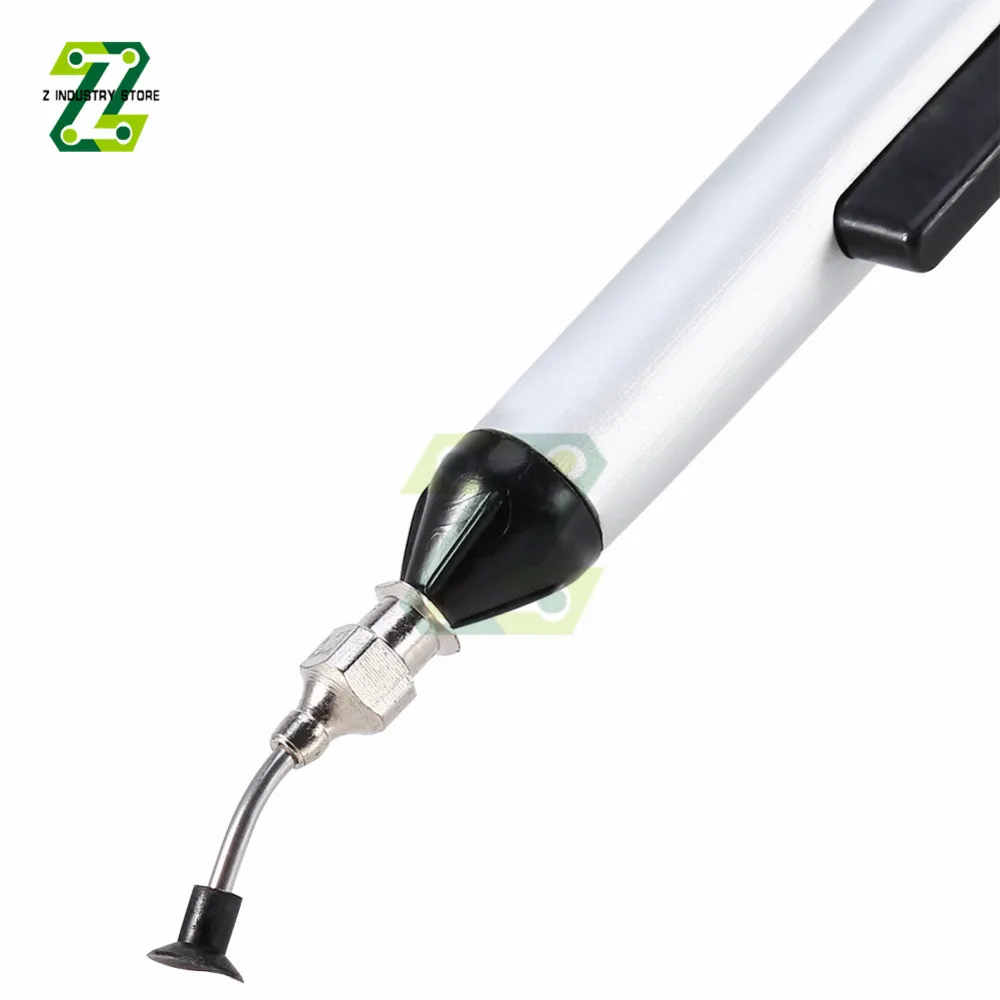 

IC Vacuum Sucking Suction Pen Remover Sucker Pump IC SMD Tweezer Pick Up Tool Solder Desoldering with 3 Suction Headers