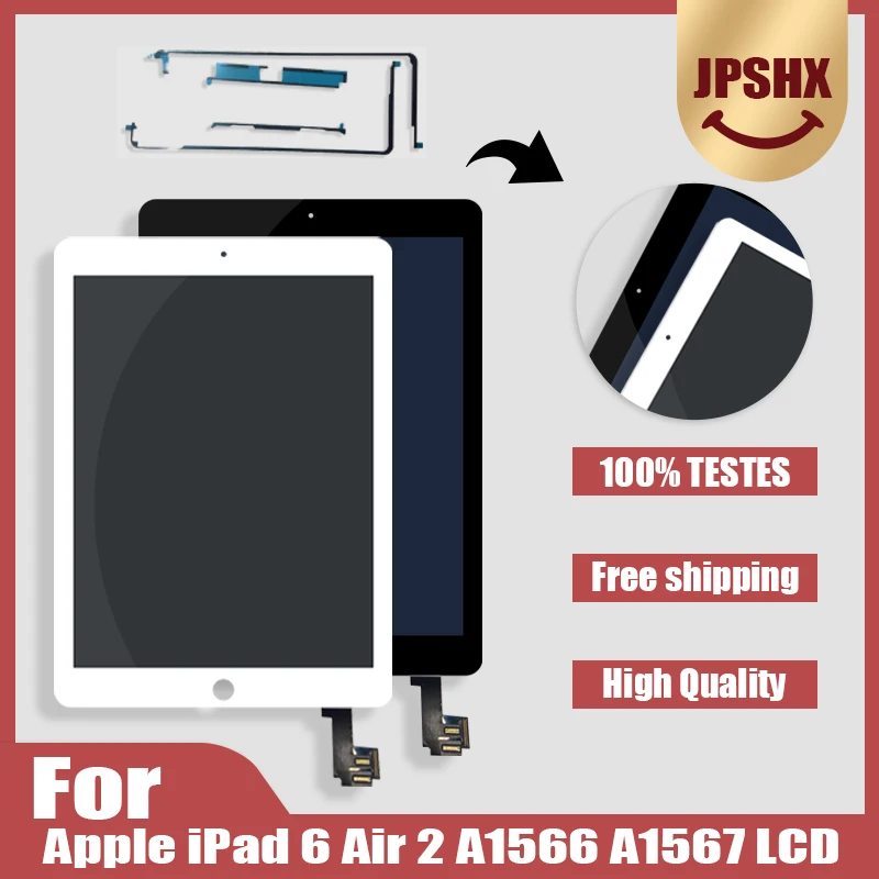 9.7" Original For Apple IPad 6 Air 2 LCD Display Touch Screen Digitizer Assembly Replacement For IPad 6 A1567 A1566 LCD Original