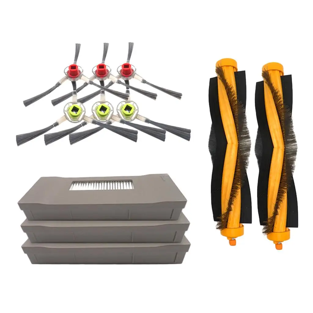 

3 Arm Side Brushes Main Brush Filters for Robotic Vacuum Cleaner