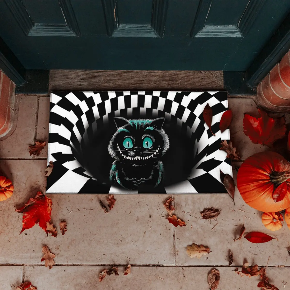 

Neweat Doormat Horror Halloween Animal Cat Dog 3D Realistic Decor Porch Rug Mats Floor Carpet Indoor Outdoor Doormat Non-slip -1