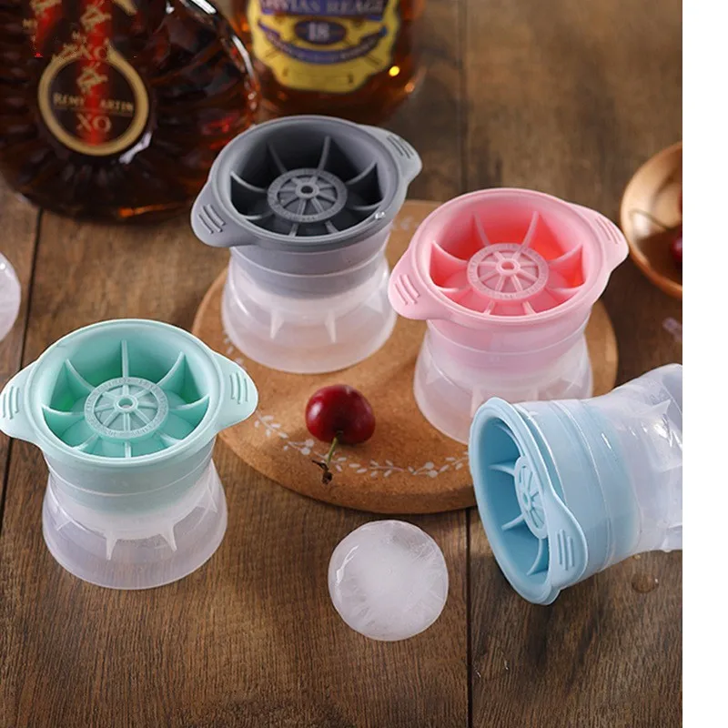 

Household Silicone Ball Ice Cube Mold Easy Clean Environmental Washing Kitchen Melting DIY Ice Hockey Circle Making Mold