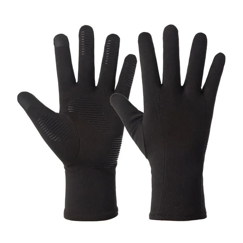 

Outdoor Warm Gloves Men's Touch Screen Full-finger Windproof Plus Velvet Sports Running Mountaineering Cycling