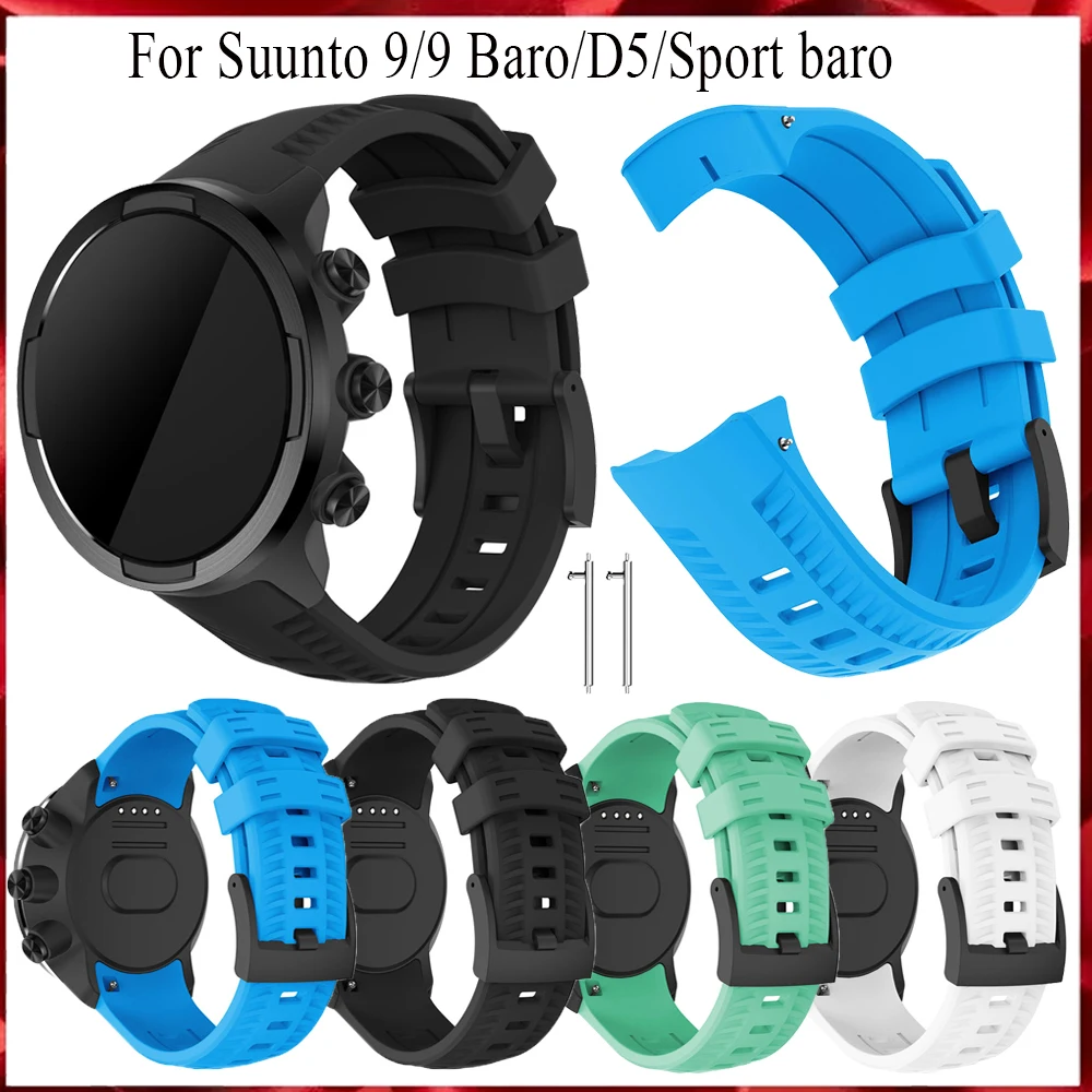 

Fashion Silicone original strap 24mm watchband For Suunto 9/9 Baro/D5/Sport baro/spartan sport/Spartan Sport Wrist HR bracelet