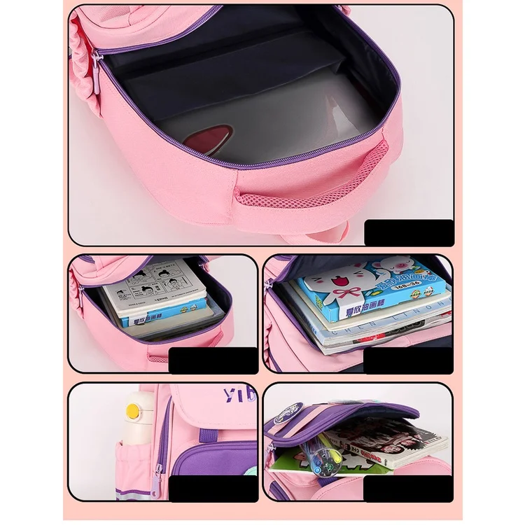 Children Students Large Capacity Backpacks with Unicorn Astronaut Badge New Primary Girls Boys Fashion Simple Schoolbags Hot