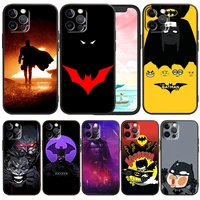 cartoon cool batman art for apple iphone 13 12 mini 11 xs pro max x xr 8 7 6 plus se 2020 5 funda capa black soft phone case