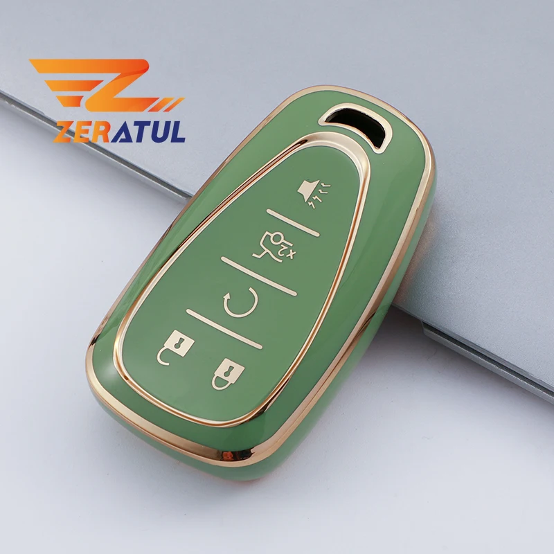 

4/5 Buttons TPU Car Key Case Cover Shell Fob Keychain For Chevrolet Chevy Malibu Camaro Cruze Traverse Sonic Volt Bolt Equinox
