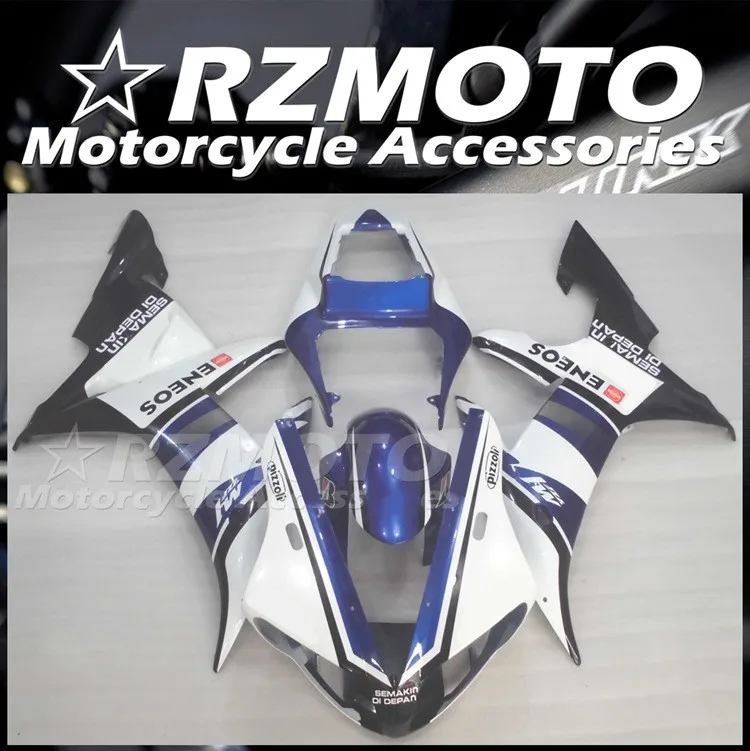 

4Gifts New ABS Motorcycle Whole Fairings Kit Fit For YAMAHA YZF- R1 2002 2003 02 03 Bodywork Set Custom Blue