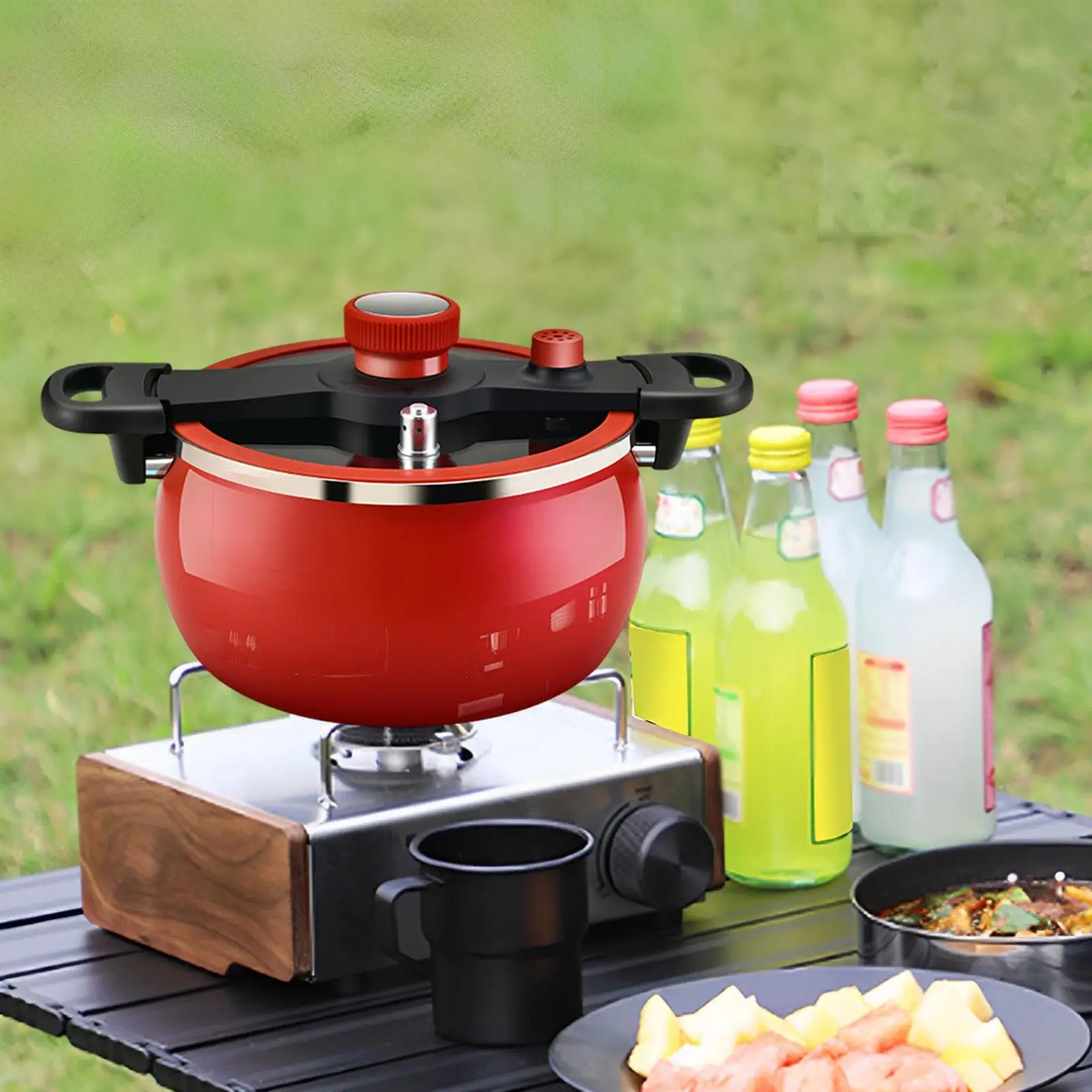 Pressure Pot for All Hob Types 7L Safe Lock Multifunction Micro Pressure Pan for Camping Commercial Outdoor Kitchen Household Pressure Pot for All Hob Types 7L Safe Lock Multifunction Micro Pressure Pan for Camping Commercial Outdoor Kitchen Household