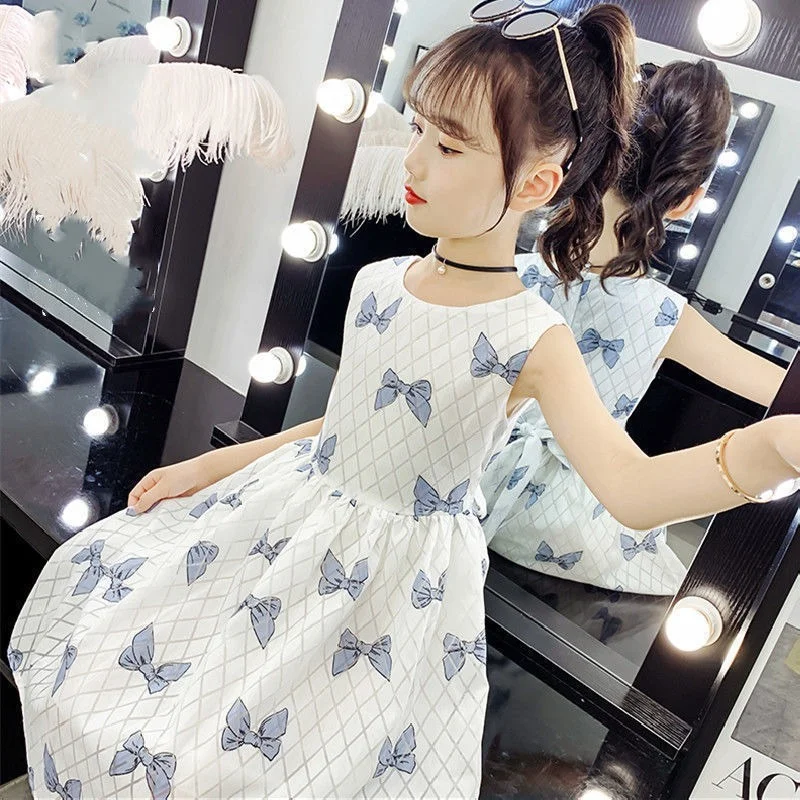 

Girl Summer Floral Dress Fashion Suspender Sweet Princess Girls Dresses for School Kids Clothes Girls Playful Cute Dress 10 12Y