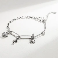 star bear and cross bracelets on hand korean jewelry 2022 trend wholesale fashion gift female womens jewelry with free shipping
