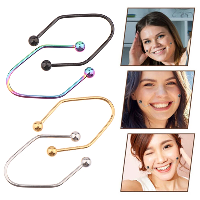 Тренажер для ямочек из нержавеющей стали инструменты красоты лица жемчужный