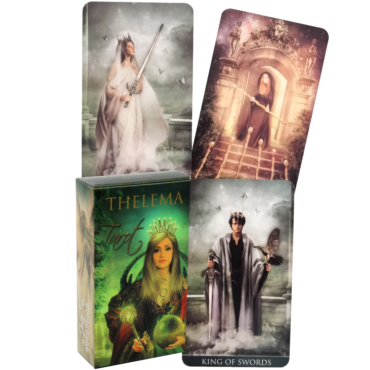 

78 карт Thelema Tarot от Renata Lechner карточки для судьбы гадания настольная игра Tarot и разнообразие опций Tarot PDFGuide
