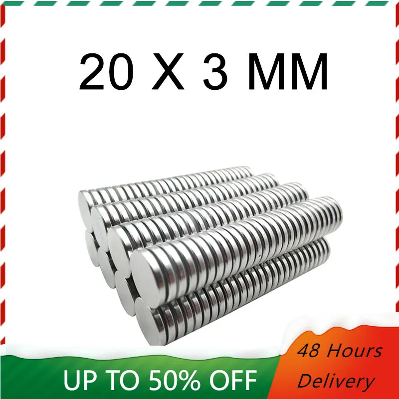 

5/10/15 Pcs 20x3mm Round NdFeB Neodymium Magnet Super Strong Fridge Magnet N52 Rare Earth Magnets Permanent Magnetic imanes Disc