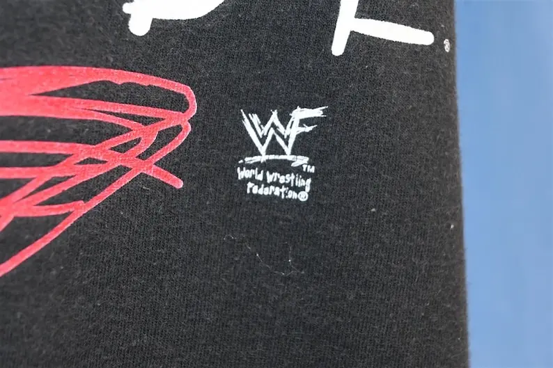 Черная футболка с логотипом WWF Attitude Era для видеоигр профессиональная борьба очень