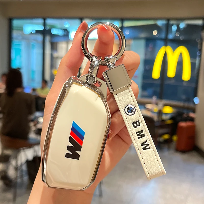 Фото Чехол-накладка из ТПУ для ключа автомобиля BMW i7 X7 G07 LCI iX I20 X1 U11 7 Series G70 G09 XM U06 G81 M3 2023, аксессуары №5