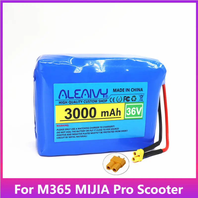 36 В, 3 Ач, 10S1P подходит для самоката M365 Mijia Pro Kick 18650, аккумулятор с увеличенной зарядкой и разрядкой, разъем XT30 + 15 а BMS