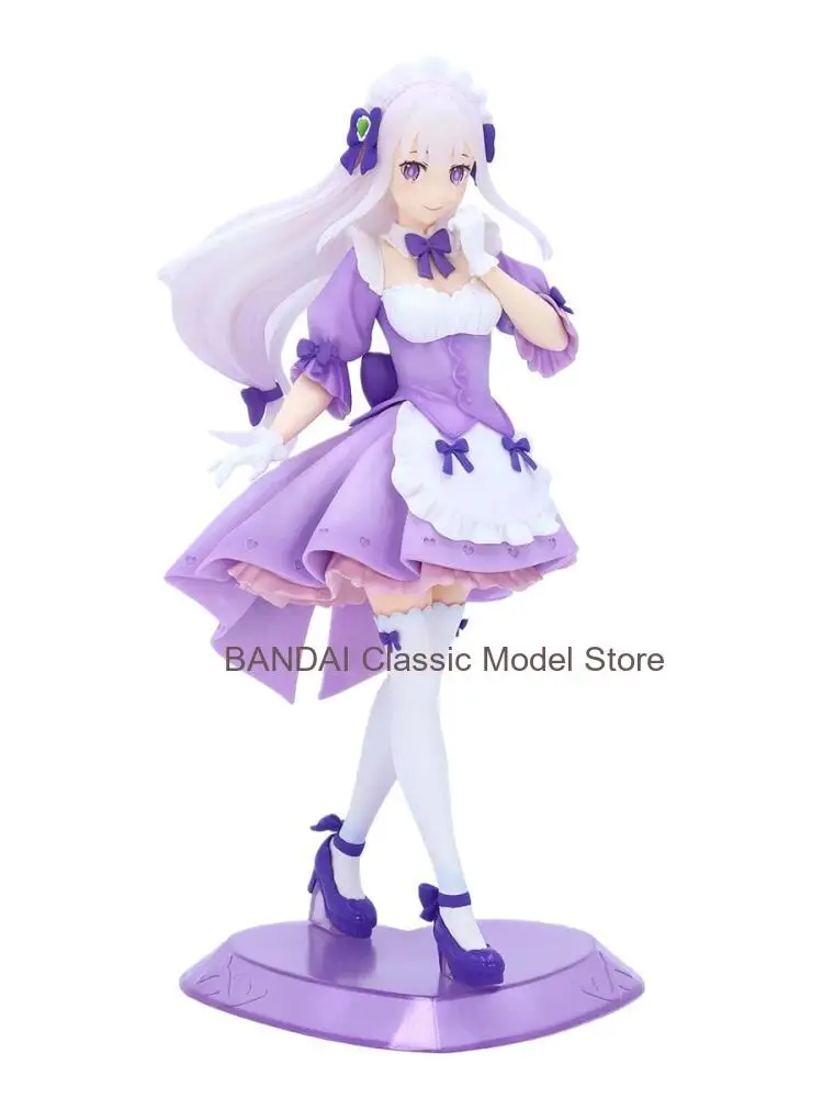 Фото Оригинальная фигурка FuRyu Re:Zero — Жизнь в другом мире с нуля, Эмилия Эхидна, аниме-фигурка милой девушки, коллекционные украшения, подарки №2